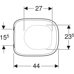 Fantasia Deska sedesowa, mocowanie od góry, wolne opadanie GEBERIT 500.867.00.1