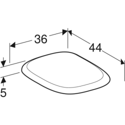 Fantasia Deska sedesowa, mocowanie od góry, wolne opadanie GEBERIT 500.867.00.1