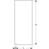 ONE Ścianka prysznicowa walk-in 140 cm, szkło przezroczyste GEBERIT 560.004.00.1