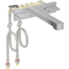 Bateria umywalkowa ONE, geometryczna, ścienna, z mieszaczem, do podtynk. skrzyni funkcji, L18 cm, chrom GEBERIT 116.463.21.1