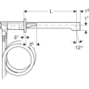 Bateria umywalkowa ONE, geometryczna, ścienna, z mieszaczem, do podtynk. skrzyni funkcji, L18 cm, chrom GEBERIT 116.463.21.1
