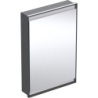 ONE Szafka z lustrem, Comfort Light, B60cm, H88cm, T15cm, montaż podtynkowy, 1 drzwi, zawias prawy, czarny GEBERIT 505.801.00.7