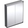 ONE Szafka z lustrem, Comfort Light, B75cm, H90cm, T15cm, montaż podtynkowy, z dwojgiem drzwi, czarny GEBERIT 505.802.00.7