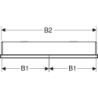 ONE Szafka z lustrem, Comfort Light, B75cm, H90cm, T15cm, montaż podtynkowy, z dwojgiem drzwi, czarny GEBERIT 505.802.00.7