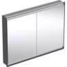 ONE Szafka z lustrem, Comfort Light, B120cm, H90cm, T15cm, montaż podtynkowy, z dwojgiem drzwi, czarny GEBERIT 505.805.00.7