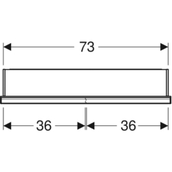 ONE Szafka z lustrem, Comfort Light, B75cm, H90cm, T15cm, montaż podtynkowy, z dwojgiem drzwi, szary GEBERIT 505.802.00.1
