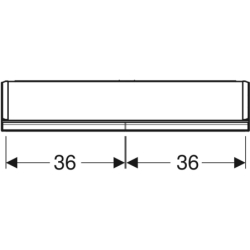 ONE Szafka z lustrem, Comfort Light, B75cm, H90cm, T15cm, montaż natynkowy, z dwojgiem drzwi, szary GEBERIT 505.812.00.1