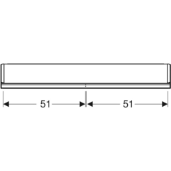 ONE Szafka z lustrem, Comfort Light, B105cm, H90cm, T15cm, montaż natynkowy, z dwojgiem drzwi, szary GEBERIT 505.814.00.1