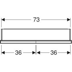 ONE Szafka z lustrem, Comfort Light, B75cm, H90cm, T15cm, z wnęką, montaż podtynkowy, 2 drzwi, szary GEBERIT 505.822.00.1