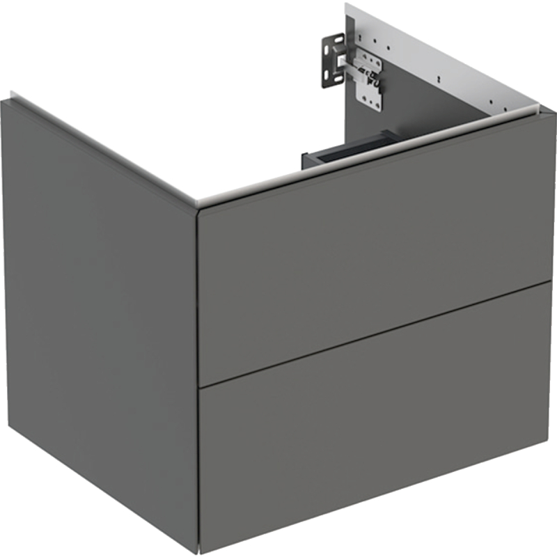 ONE Szafka pod umywalkę, B59.2cm, H50.4cm, T47cm, z dwoma szufladami, lava GEBERIT 505.261.00.3