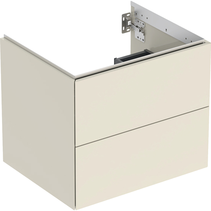 ONE Szafka pod umywalkę, B59.2cm, H50.4cm, T47cm, z dwoma szufladami, sand grey GEBERIT 505.261.00.4