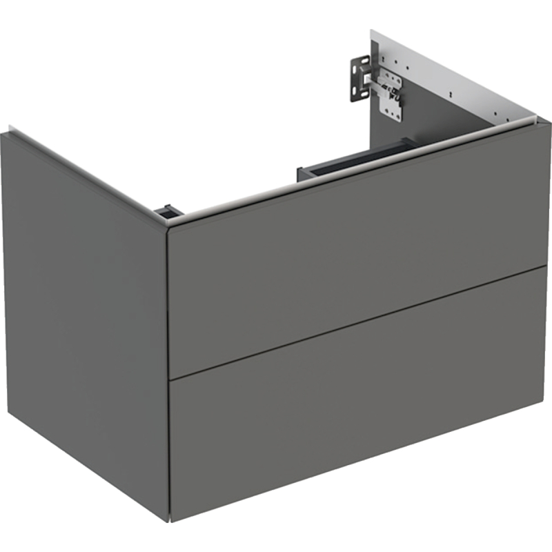 ONE Szafka pod umywalkę, B74cm, H50.4cm, T47cm, z dwoma szufladami, lava GEBERIT 505.262.00.3