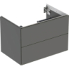 ONE Szafka pod umywalkę, B74cm, H50.4cm, T47cm, z dwoma szufladami, lava GEBERIT 505.262.00.3