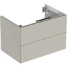 ONE Szafka pod umywalkę, B74cm, H50.4cm, T47cm, z dwoma szufladami, greige GEBERIT 505.262.00.7
