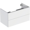 ONE Szafka pod umywalkę, B88.8cm, H50.4cm, T47cm, z dwoma szufladami, biały, matowy GEBERIT 505.263.00.2