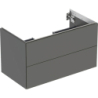 ONE Szafka pod umywalkę, B88.8cm, H50.4cm, T47cm, z dwoma szufladami, lava GEBERIT 505.263.00.3