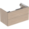 ONE Szafka pod umywalkę, B88.8cm, H50.4cm, T47cm, z dwoma szufladami, dąb GEBERIT 505.263.00.5