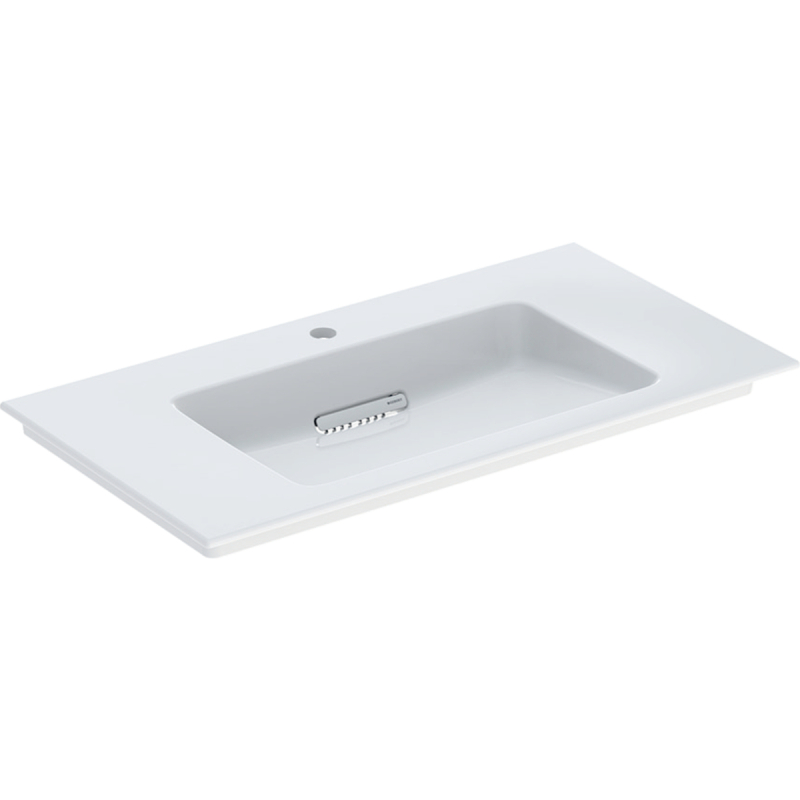 ONE Umywalka meblowa, odpływ poziomy, B90cm, T48cm, z otworem na baterię, bez przelewu, KeraTect GEBERIT 505.006.00.1