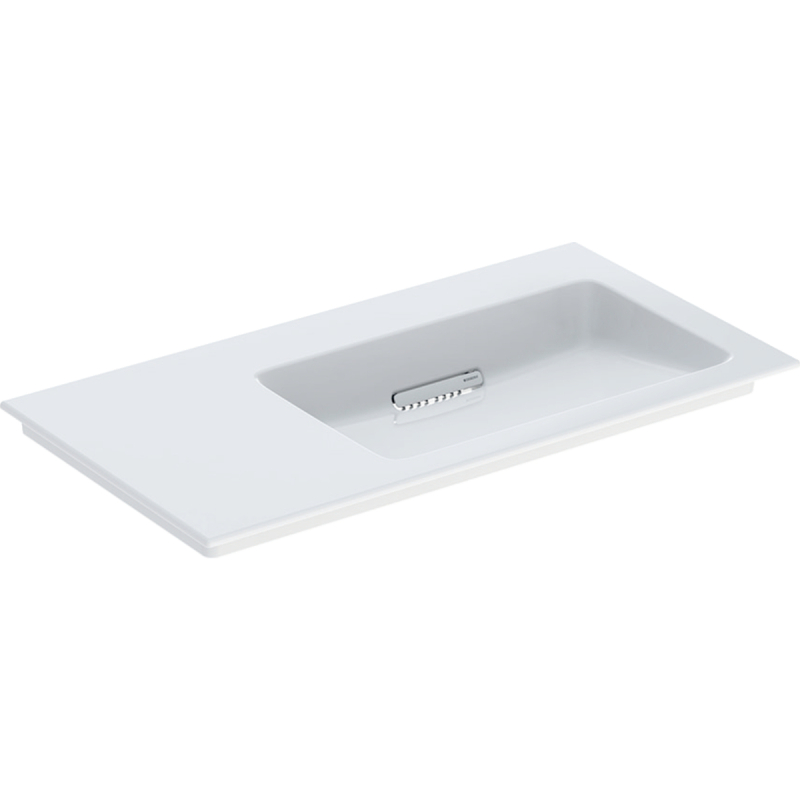 ONE Umywalka meblowa, odpływ poziomy, B90cm, T48cm, bez otworu, bez przelew., KeraTect GEBERIT 505.013.00.1