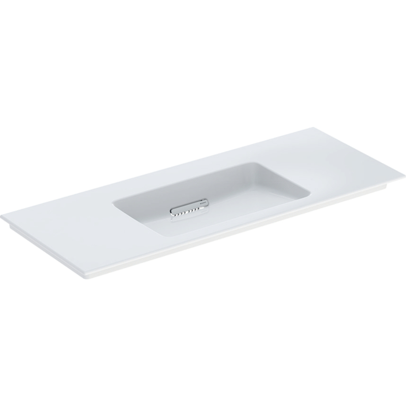 ONE Umywalka meblowa, odpływ poziomy, B120cm, T48cm, bez otworu, bez przelewu, KeraTect GEBERIT 505.016.00.1