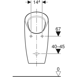 Pisuar Preda bezwodny GEBERIT 116.071.00.1