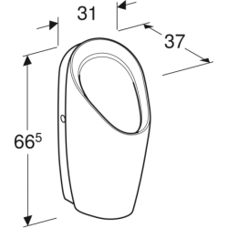Pisuar Preda bezwodny GEBERIT 116.071.00.1