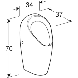Pisuar Selva bezwodny GEBERIT 116.081.00.1