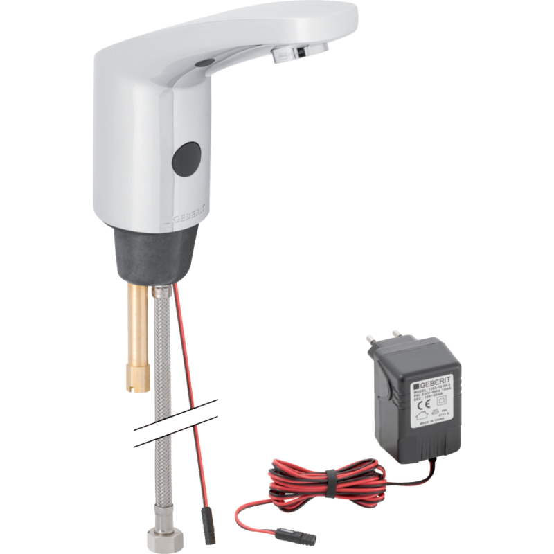 Elektroniczna bateria umywalkowa Typ 185 bez mieszacza, chrom GEBERIT 116.135.21.1