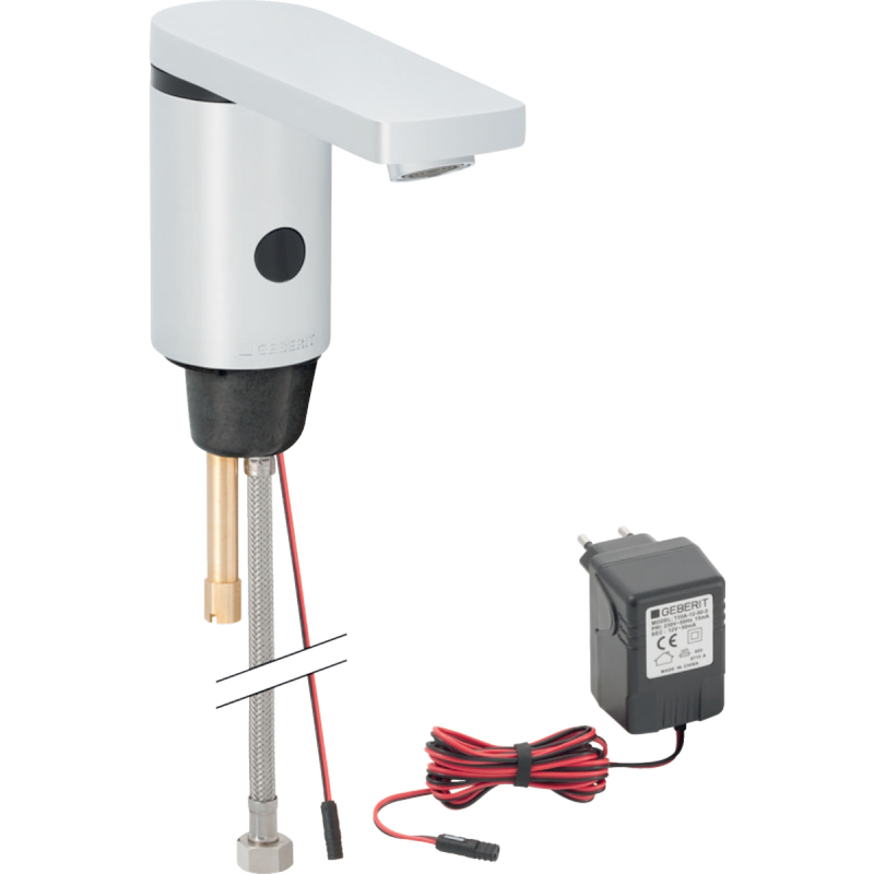 Elektroniczna bateria umywalkowa Typ 186 bez mieszacza, chrom GEBERIT 116.136.21.1