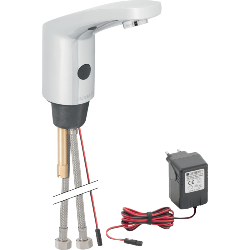 Elektroniczna bateria umywalkowa Typ 185 z mieszaczem wewnętrznym, chrom GEBERIT 116.145.21.1
