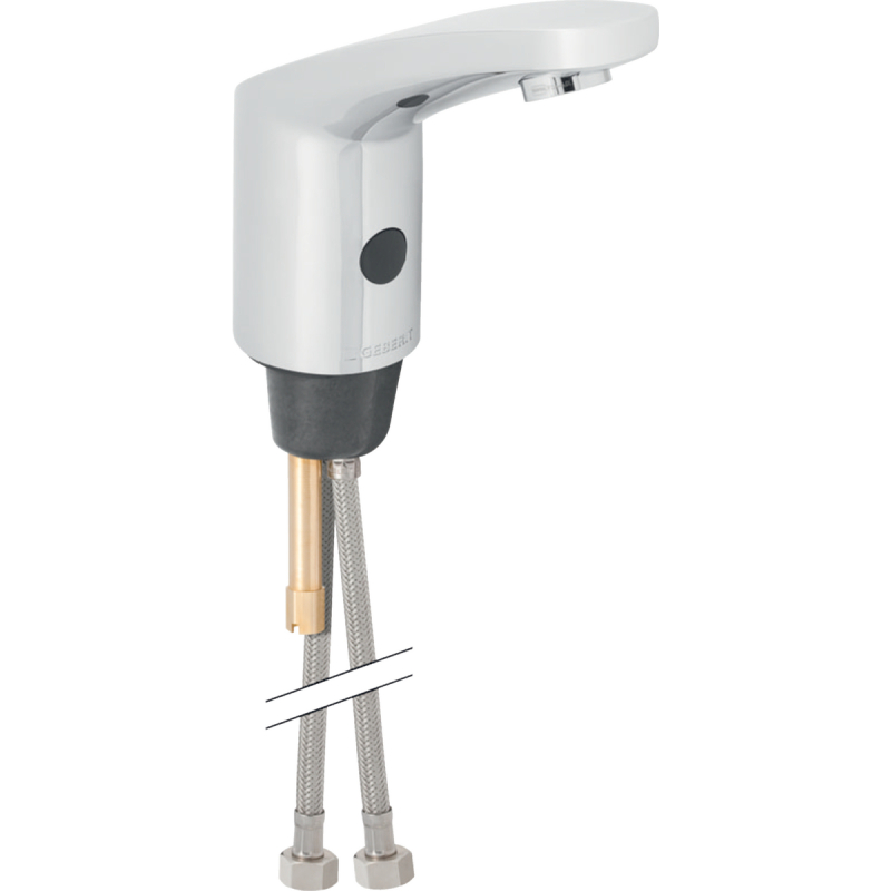 Elektroniczna bateria umywalkowa Typ 185 z mieszaczem wewnętrznym, zasilanie bateryjne, chrom GEBERIT 116.245.21.1