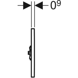 Elektroniczny zawór spłukujący do pisuaru, zasilanie 230V, Typ 01, biały, okrągły GEBERIT 116.021.11.5