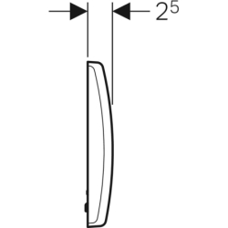 Elektroniczny zawór spłukujący do pisuaru, Basic, zasilanie 230V, biały GEBERIT 115.802.11.5