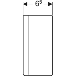 ONE Panel dekoracyjny do syfonu do umywalek, B7.8cm, H20cm, T6.5cm, chrom błyszczący GEBERIT 505.058.21.1