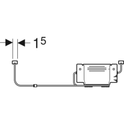 ONE Listwa oświetleniowa do szuflady, L40cm, na lewą i prawą stronę GEBERIT 502.032.00.1