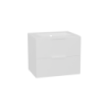 Tuto 2.0 szafka wisząca 60 cm 2 szuflady front gładki wysoki, umywalka As, biały/biały EXCELLENT MLEX.2172.K.60.0236.WHWH