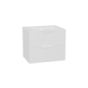 Tuto 2.0 szafka wisząca 60 cm 2 szuflady front ryflowany, umywalka As, biały/biały EXCELLENT MLEX.2172.K.60.0336.WHWH