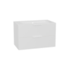Tuto 2.0 szafka wisząca 80 cm 2 szuflady front gładki wysoki, umywalka As, biały/biały EXCELLENT MLEX.2172.K.80.0236.WHWH