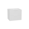 Tuto 2.0 szafka wisząca 60 cm 2 szuflady front ryflowany, umywalka Pik, biały/biały EXCELLENT MLEX.2172.K.60.0365.WHWH