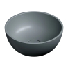 Umywalka nablatowa SHELL M+ 35cm ash grey mat OMNIRES SHELL350UNAG