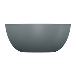 Umywalka nablatowa SHELL M+ 35cm ash grey mat OMNIRES SHELL350UNAG