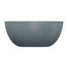 Umywalka nablatowa SHELL M+ 35cm ash grey mat OMNIRES SHELL350UNAG