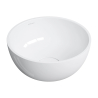 Umywalka nablatowa SHELL M+ 35cm biały połysk OMNIRES SHELL350UNBP
