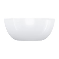 Umywalka nablatowa SHELL M+ 35cm biały połysk OMNIRES SHELL350UNBP