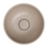 Umywalka nablatowa SHELL M+ 35cm dune beige mat OMNIRES SHELL350UNDB