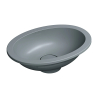 Umywalka podblatowa SHELL M+ 38x25cm ash grey mat OMNIRES SHELL380UPAG