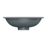 Umywalka podblatowa SHELL M+ 38x25cm ash grey mat OMNIRES SHELL380UPAG