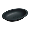 Umywalka podblatowa SHELL M+ 48x31cm black lava mat OMNIRES SHELL480UPBLV