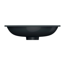 Umywalka podblatowa SHELL M+ 48x31cm black lava mat OMNIRES SHELL480UPBLV