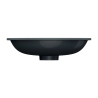 Umywalka podblatowa SHELL M+ 48x31cm black lava mat OMNIRES SHELL480UPBLV
